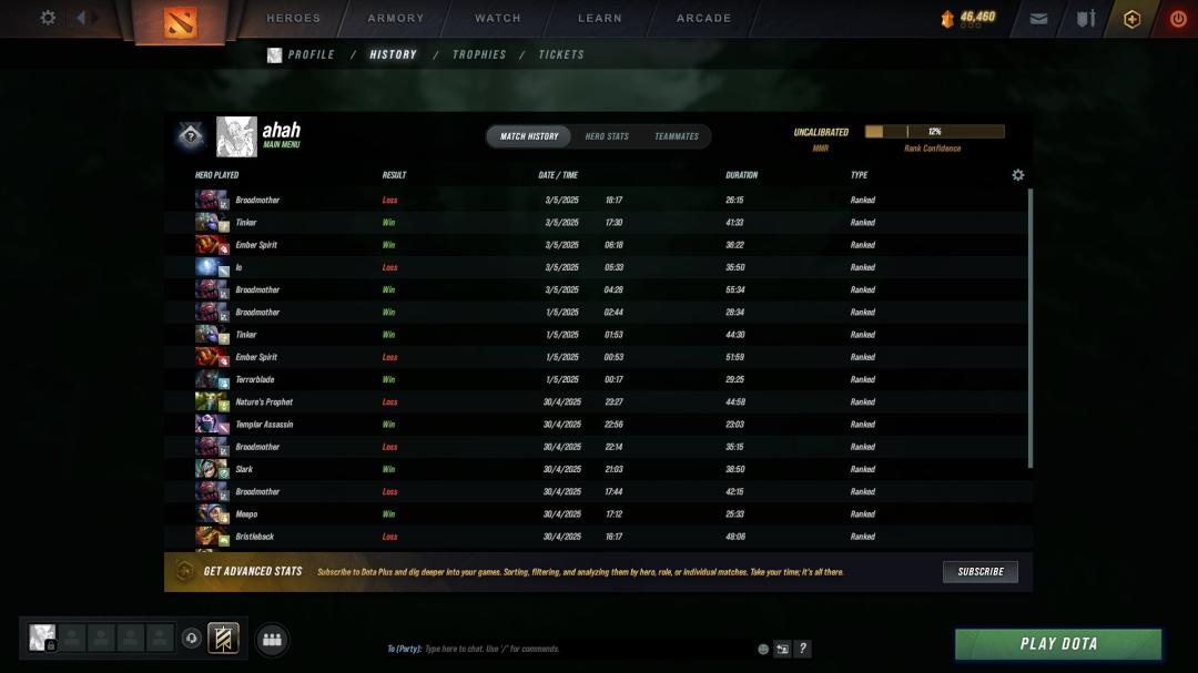 Акаунт Dota 2 з рейтингом 4000 та 900 годинами гри