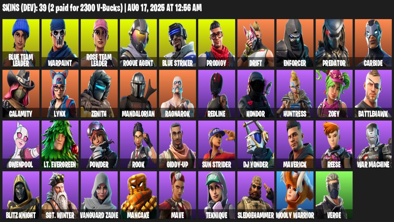 39 унікальних скінів для Battle Royale на PC