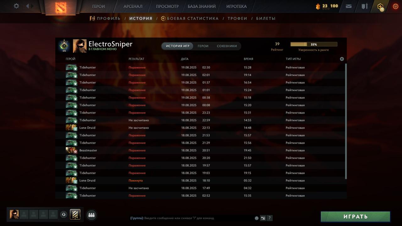 🏅 MMR 1 | 🕒 178 годин | 🛡 10541
