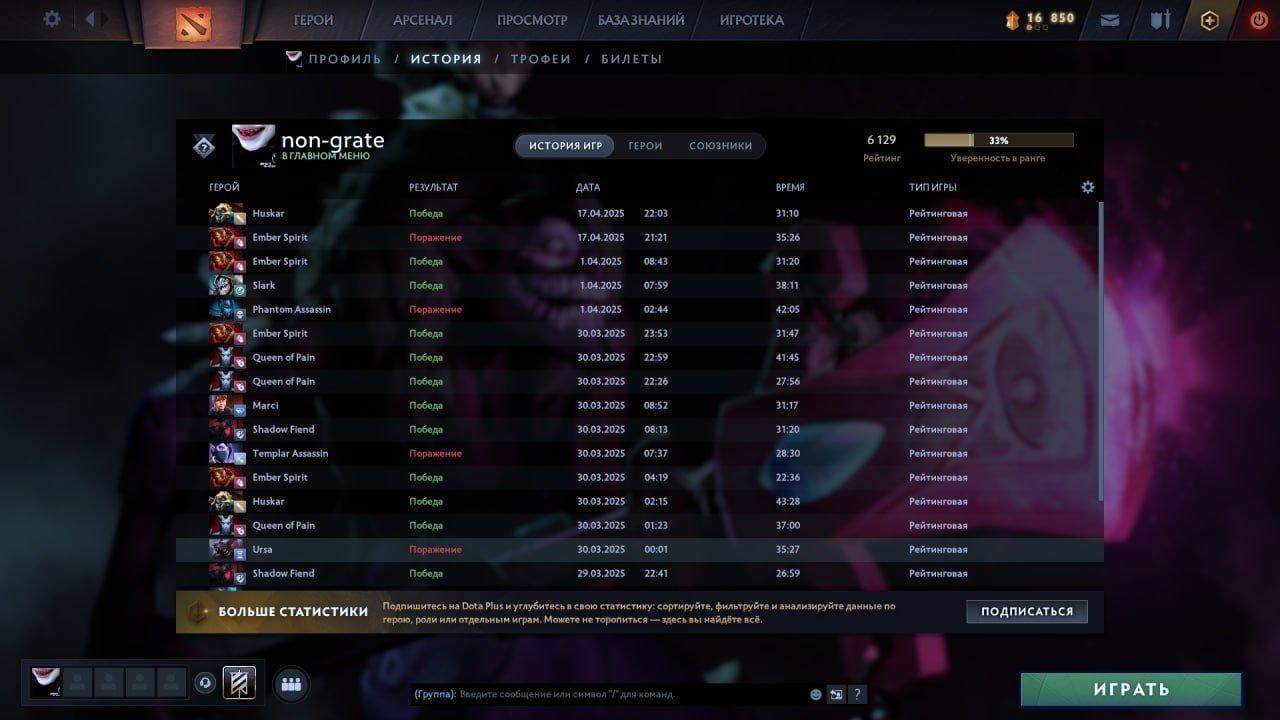 🏆 Акаунт Dota 2: MMR 6800, 200 годин 🎮