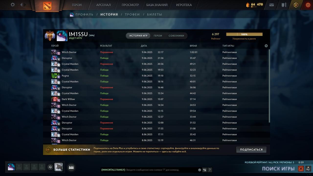 🏆 Акаунт з рейтингом 6200 MMR: 8000 годин 🎮