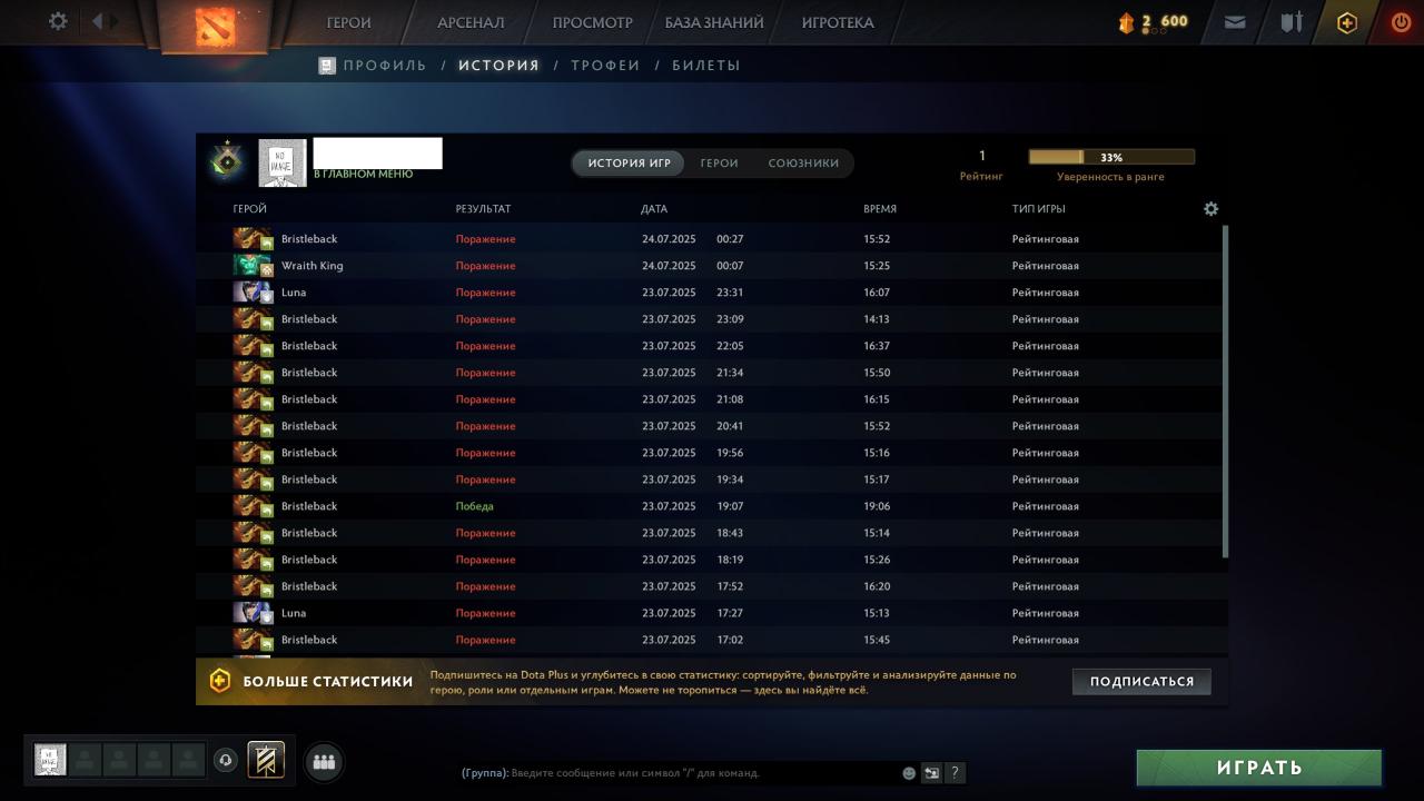 🏆 Аккаунт з MMR 1 | 🕒 723 години | ✅ Порядність 9273 | Продаж | 1 шт.
