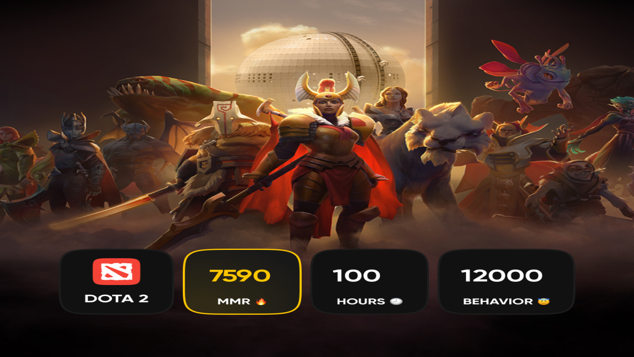 Високий рівень MMR 7590 з 100 годинами в грі