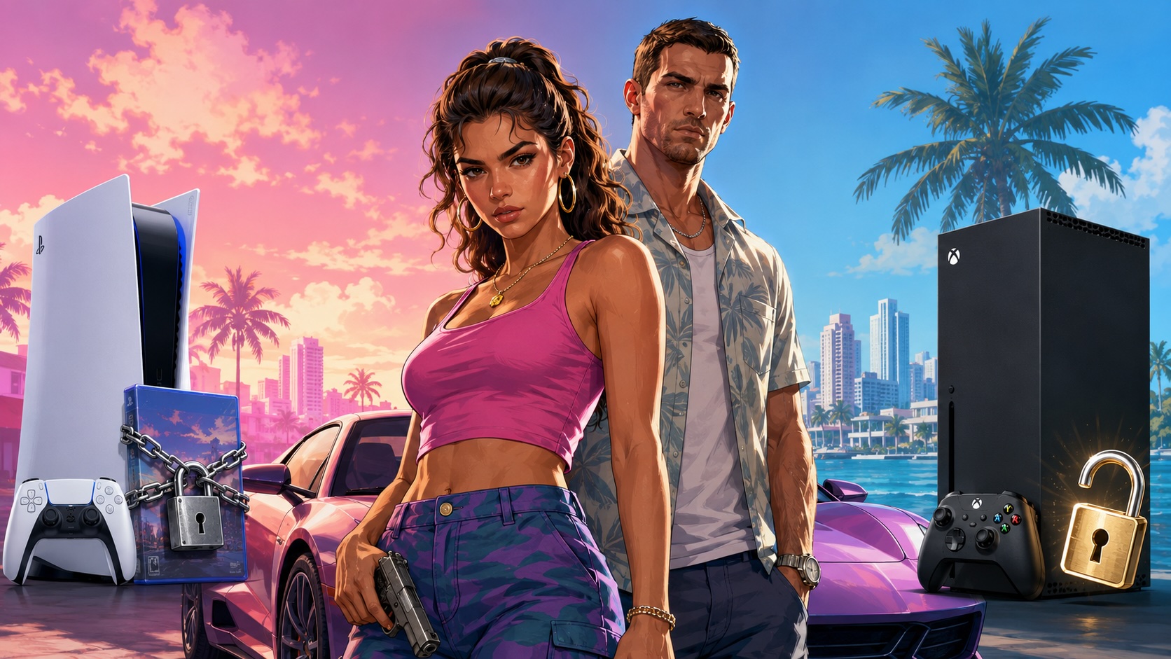 Коди GTA 6: на PS5 — регіональна прив’язка, на Xbox — ні