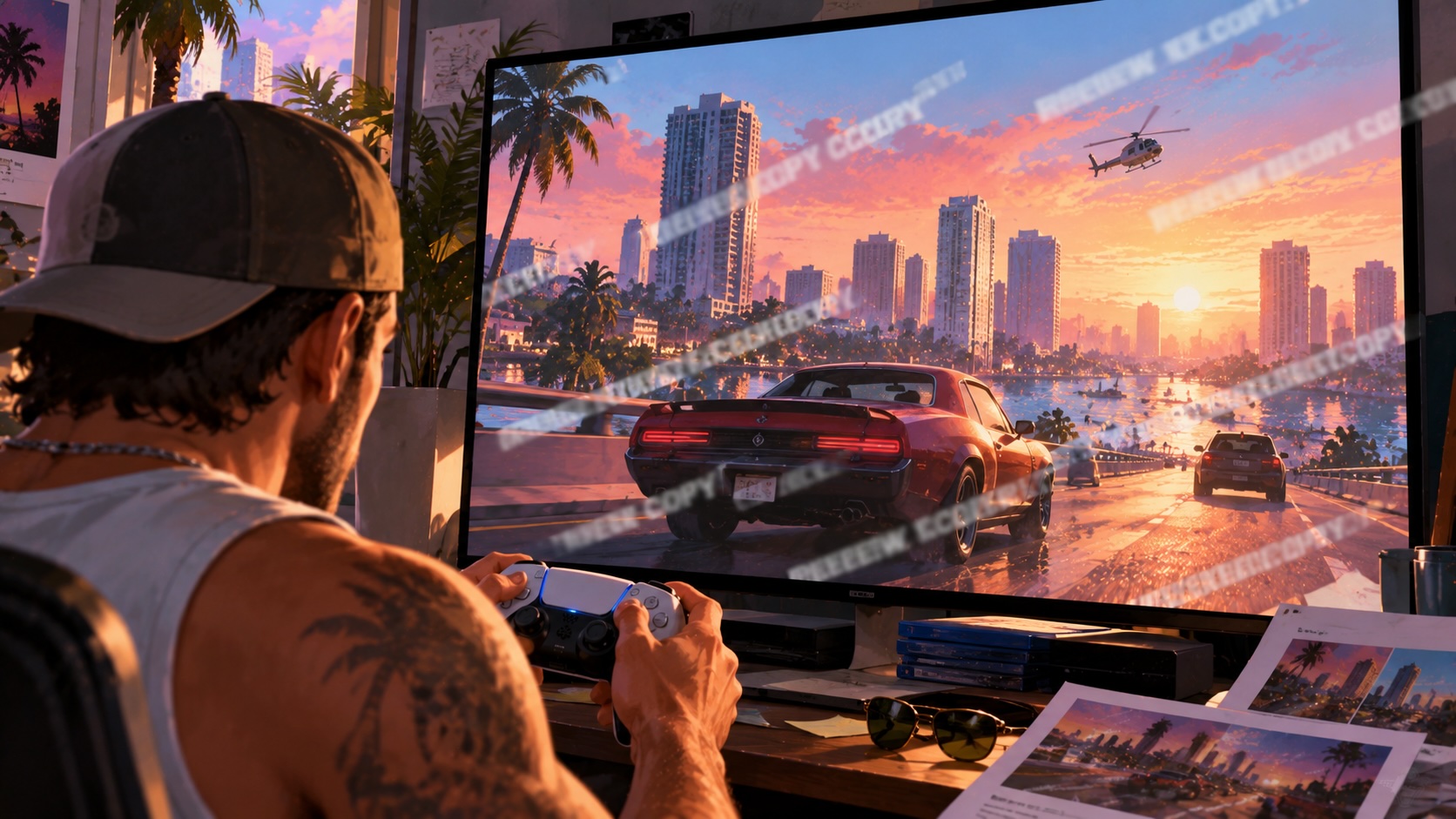 У копіях GTA 6 для оглядів помітили водяні знаки